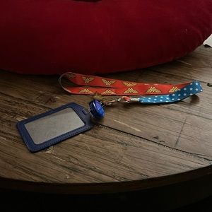 Wonder Woman lanyard with ID badge holder